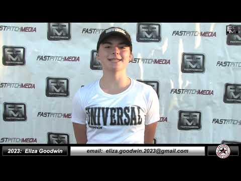 2023 Eliza Goodwin 4.0 GPA - Catcher and Second Base Softball Skills Video - Universal Fastpitch