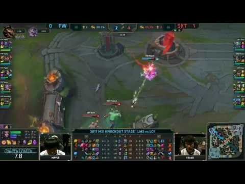 SKT vs FW Highlights Game 2 MSI 2017 Semi Finals SK Telecom T1 vs Flash Wolves by Onivia