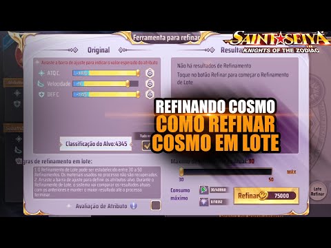 REFINANDO COSMOS EM LOTE - SAINT SEIYA AWAKENING