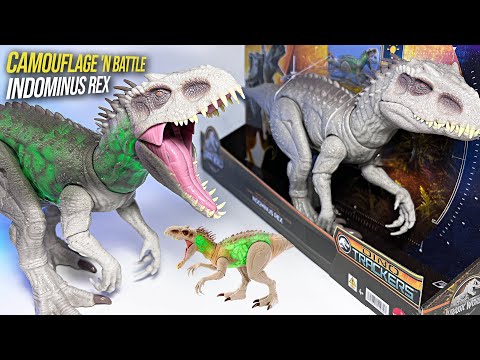 NEW Camouflage and Battle Indominus Rex! Jurassic World Dinosaurs Toys Collection