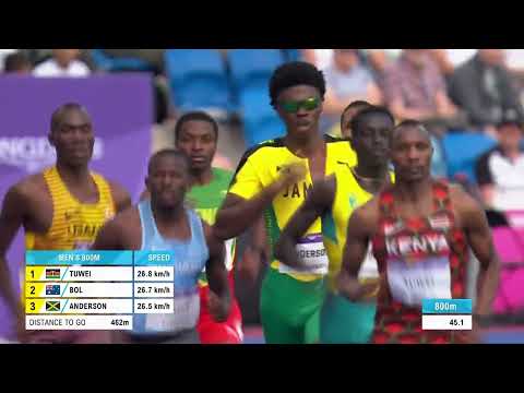 CWG: Men 800m Round 1 - Heat 2 | Sprinting | SportsMax TV
