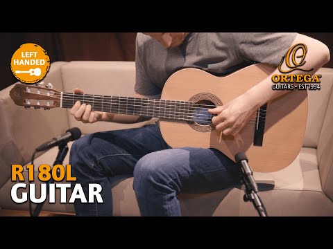 Ortega Guitars R180L Traditional Series Left-Handed Nylon String Acoustic Guitar w/ Gig Bag & Video image 4