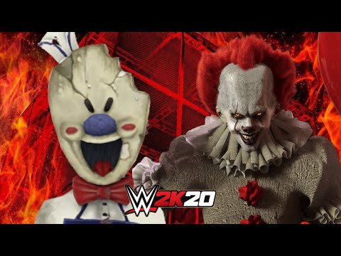 ICE SCREAM vs PENNYWISE | WWE 2K20 Gameplay