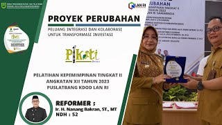 LAPORAN IMPLEMENTASI PROYEK PERUBAHAN JUDUL INOVASI PIKATI