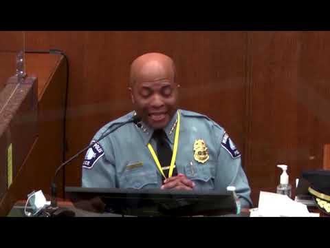 Minneapolis police chief says Chauvin violated policy