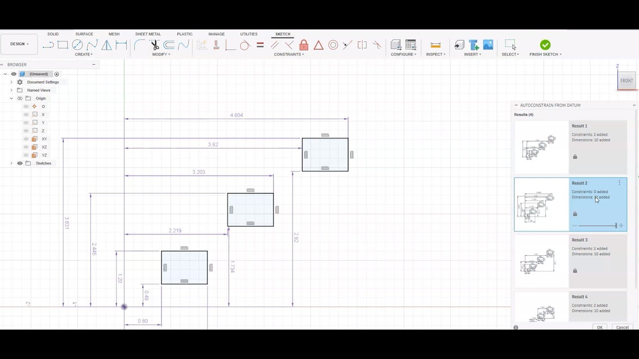 Autodesk Fusion Tutorial - Autoconstraining Sketches