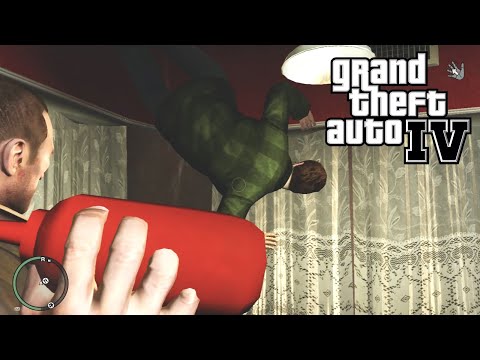 GTA IV Throwing Stuff At People With NO GRAVITY