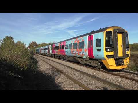 (HD) Trains at Abbotswood & Norton Junctions, Lower Moor & Spetchley Loop - 11/11/16