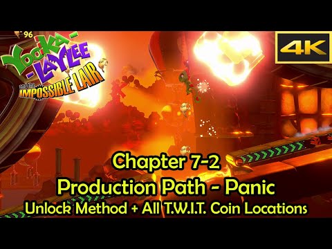 Chapter 7 - Production Path - Panic Walkthrough [4k] - Yooka-Laylee and the Impossible Lair