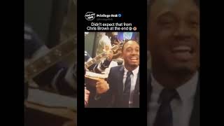 Didn't expect that from Chris Brown at the end💀😭 #chrisbrown #fyp