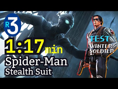 Spider-Man (Stealth Suit) 3 rank, No boost | 1,1 min, Winter Soldier #mcoc