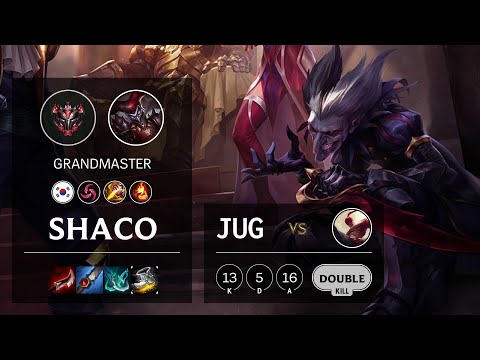 Shaco Jungle vs Lee Sin - KR Grandmaster Patch 10.13