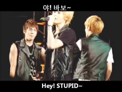 [ENGSUB] 110804 SHINee Jonghyun calls Key Stupid @ World Percussion Festival