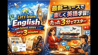 【3分英語】3分で学ぶ最新ニュース：イラン・ホルムズ海峡封鎖の背景と英語表現｜Learn English with Latest News！!4332