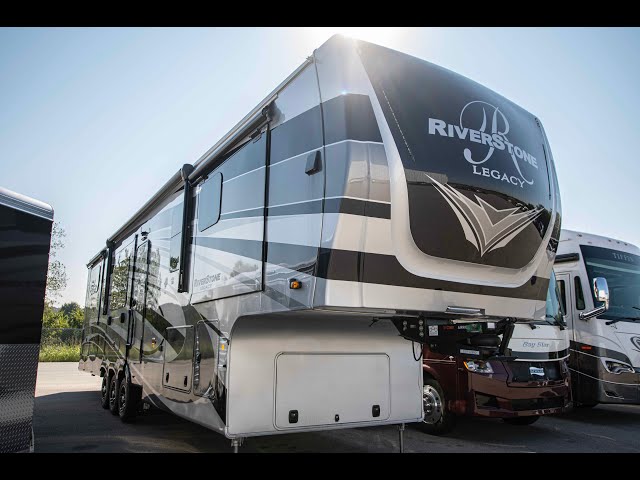 Preview image of Pre Owned 2022 Forest River RiverStone 419RD Luxury 5th Wheel youtube video