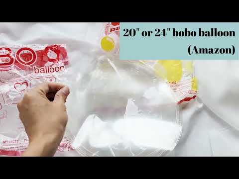 All material list / What you need, Where to buy for Flower Balloon