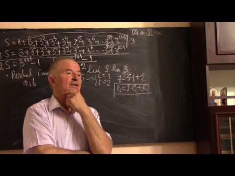 1/2 Lectia 1551 - Clasa 5 - Calculul unor sume de puteri | Teorema impartirii cu rest