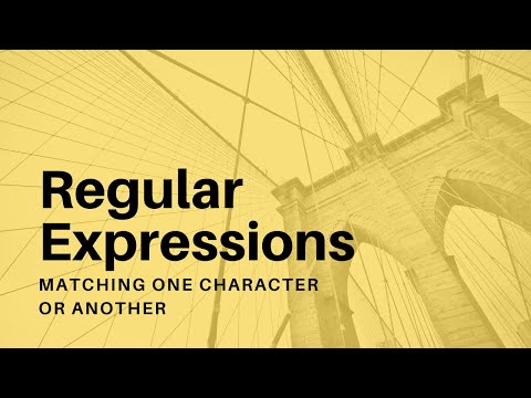 Regular Expressions 01 Search for Text with a Pattern Object