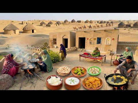 Desert Women Ancient Food Cooking | Cooking Unique Traditional Breakfast | Village Life Pakistan