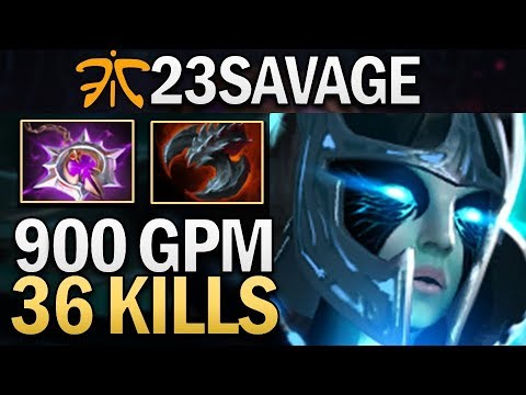 FNATIC.23SAVAGE PHANTOM ASSASSIN WITH 36 KILLS - DOTA 2 GAMEPLAY