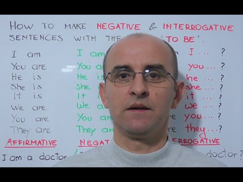 Si të mohojmë dhe të pyesim me foljen "TO BE" ?