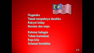 Negaraku with lyrics (Malaysia National Anthem)
