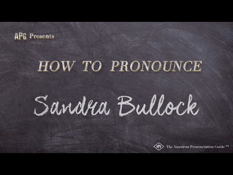 How to Pronounce Sandra Bullock (Real Life Examples!)