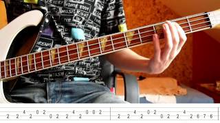 The Trammps - Disco inferno (Bass Tutorial with TABS)