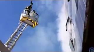 Bomberos Madrid   Intevención  Incendio en calle Emilio Muñoz