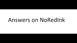 How to get answers on no red ink