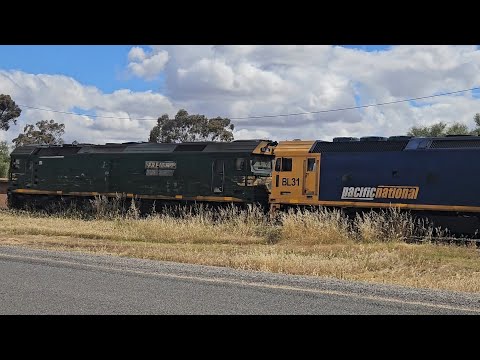 9786 PN up loaded grainy (G539, BL31, 40H), Warracknabeal to Murtoa, 1630, 29/11/25, Murtoa VIC 