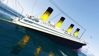 GTA 5 Mods Funny Moments - EPIC TITANIC SHIP MOD!