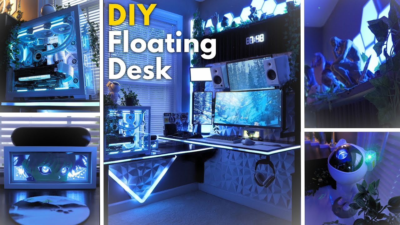 This DIY Floating Desk Build Was Worth It