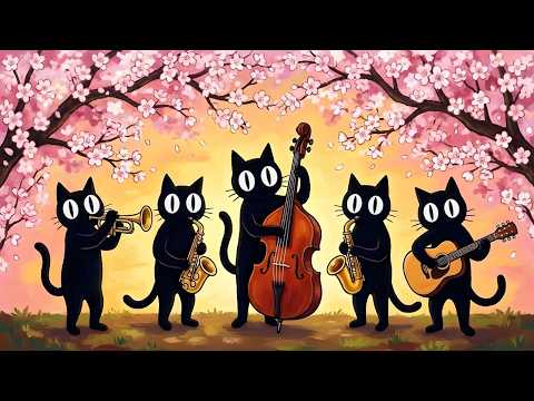 Black Cats Spring Jazz: Deep Soothing Instrumental Music for Work & Relaxing