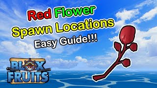 Red Flower Spawn Locations Blox Fruits 2023 (Beginner