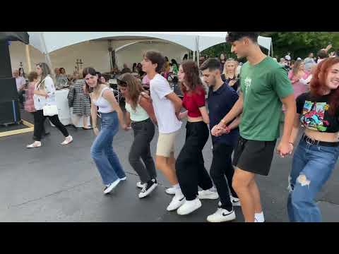 Lebanese Food Fest 2023 Dabke with 10 year old lead!