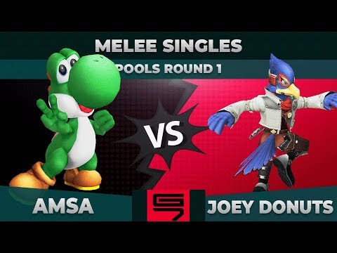 aMSa vs Joey Donuts - Melee Singles: Pools R1 Winners Semifinal - Genesis 7 | Yoshi vs Falco