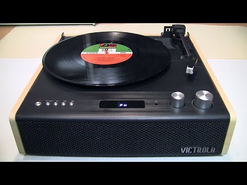 Victrola Eastwood – Bluetooth Record Player – 3-Speed Turntable, Premium MM Cartridge, Vinyl Stream for Wireless Streaming, Removable Dust Cover, Built-in Speakers (Bamboo) video review thumbnail
