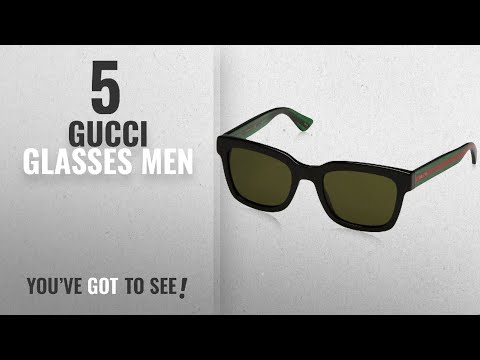 Top 10 Gucci Glasses Men [2018]: Gucci Sunglasses GG0001S BLACK, 52