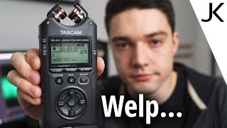 Video thumbnail for Tascam DR-40X Review (Noise, Battery Life and more things tested!) by Julian Krause