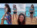 Actress Hansika Enjoying With Her Friend Hansika Bikini Show Maldives Hansika Latest Video