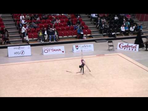 Diana Noskova Clubs Novice 2013 Jusco RGC Canadian Championships