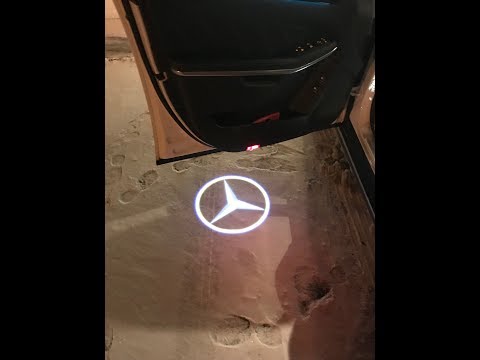 HOW TO : DIY Mercedes GL 350 Projector Door Light Installation #diy #mercedes #automobile #mercedes