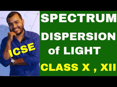 DISPERSION & SPECTRUM of LIGHT  : CLASS X , XII : ICSE / ISC/CBSE Video