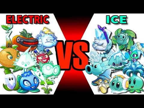 Team Plant ICE vs Team Plant ELECTRIC - PvZ 2 Plant VS Plant