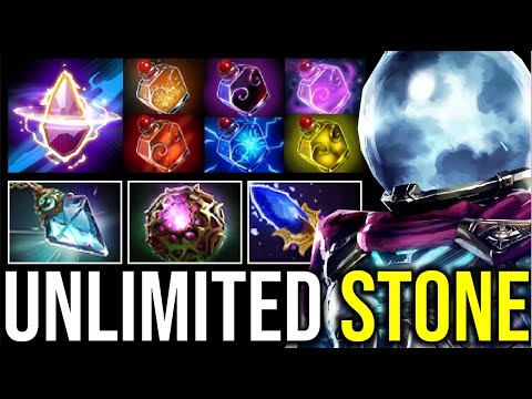 UNLIMITED STONE..!! Aghanim Scepter 1st Item Arc Warden + Spell Prism Endless Runes 7.26 | Dota 2