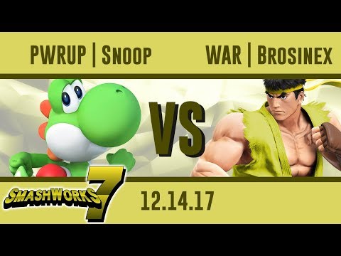 PWRUP | Snoop (Yoshi) vs WAR | Brosinex (Ryu)  - Wii U - SmashWorks 7