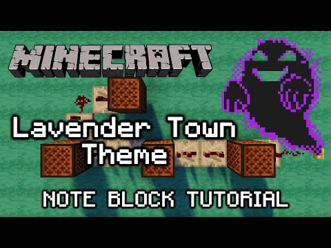 Pokemon - Lavender Town Theme - Minecraft Note Block Tutorial