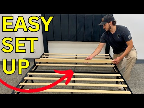 Allewie Queen Bed Frame Velvet Upholstered Assembly