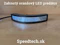 Výstražné oranžové světlo 12V / 24V - zahnuté 12x3W LED predátor ECE R65 (170x80x30mm) - Video Youtube